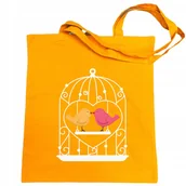 Torby i wózki na zakupy - Walentynki Torba na zakupy nadruk Ptaszki w Klatce - miniaturka - grafika 1