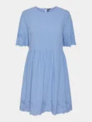 Sukienki - Pieces Sukienka letnia Almina 17149522 Niebieski Regular Fit - miniaturka - grafika 1