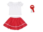 Dresy i komplety dla dziewczynek - ZESTAW NARODOWY BIAŁO-CZERWONY 98-110 3el - miniaturka - grafika 1