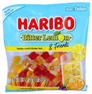 Żelki - Haribo, żelki owocowe Bitter Lemon & Friends, cytrynowe, 160g - miniaturka - grafika 1