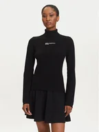 Swetry damskie - Karl Lagerfeld Jeans Golf A3W18007 Czarny Slim Fit - miniaturka - grafika 1