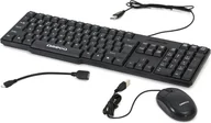 Zestawy myszka + klawiatura - Klawiatura + mysz Omega OKM-05 42000 - miniaturka - grafika 1