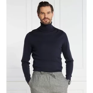 Calvin Klein Wełniany golf | Slim Fit - Swetry męskie - miniaturka - grafika 1
