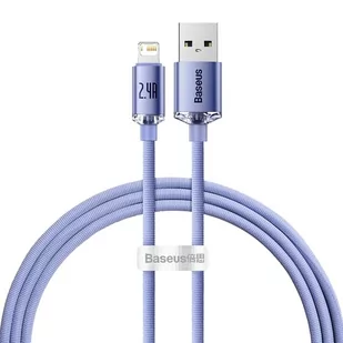 Baseus Kabel USB Lightning Crystal Shine 1.2 m Fioletowy - Kable USB - miniaturka - grafika 2