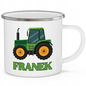 Kubki - KUBEK STALOWY Prezent Dziecka TRAKTOR Wzory + IMIĘ - miniaturka - grafika 1