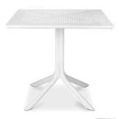 Stoły ogrodowe - Stół Nardi CLIPX 80 Bianco - miniaturka - grafika 1