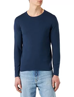Swetry męskie - s.Oliver Bernd Freier GmbH & Co. KG Sweter męski, z długim rękawem, niebieski, M, niebieski, M - grafika 1