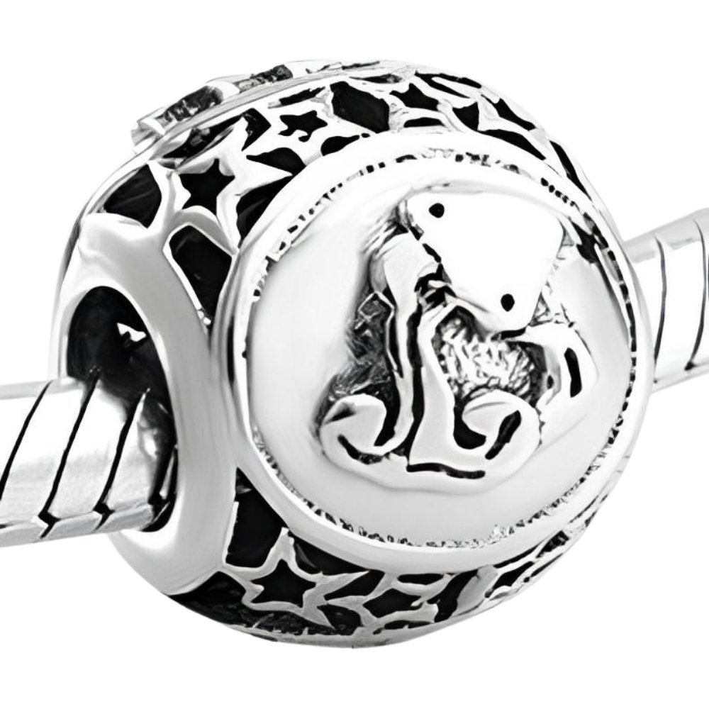 Zawieszka do bransoletki Srebro 925 Rodowane Wodnik Zodiak 1.8g na prezent