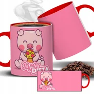 Kubki - Kubek Czerwone Wnętrze Ucho OD JUTRA DIETA Nadruk Zabawny Różnych Wzorów - miniaturka - grafika 1