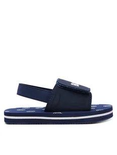 BOSS Sandały J52156 S Granatowy - Buty dla chłopców - miniaturka - grafika 1