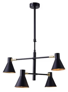 Candellux LESS LAMPA WISZĄCA 4X40W E14 CZARNY MATOWY - Lampy sufitowe - miniaturka - grafika 1