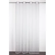 Firany - Firana na przelotkach 140 x 240 cm biało-srebrna - miniaturka - grafika 1