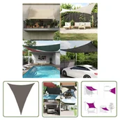 Parasole ogrodowe - The Living Store Żagiel przeciwsłoneczny - 160 g/m² - antracytowy - 4x5x5 m - HDPE - Żagiel Ogrodowy - miniaturka - grafika 1