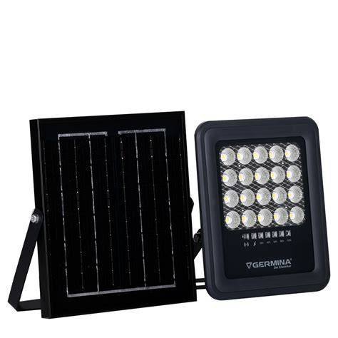 Naświetlacz LED Germina lampa solarna 50W IP65 5000K + pilot 1kpl.
