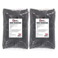 Ziarna i nasiona roślin strączkowych - Mak Niebieski Ziarno 1Kg (2X500G) Wysoka Jakość Produkt Naturalny - miniaturka - grafika 1