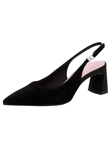 Tamaris Damskie czółenka 1-29624-46, czarny zamsz, 38 EU