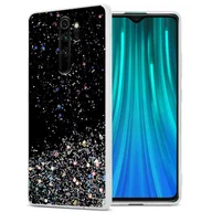 Etui i futerały do telefonów - Cadorabo Etui do Xiaomi RedMi NOTE 8 PRO Etui ochronne w kolorze czarnym Etui na telefon komórkowy Etui TPU Etui brokatowe Etui brokatowe - miniaturka - grafika 1