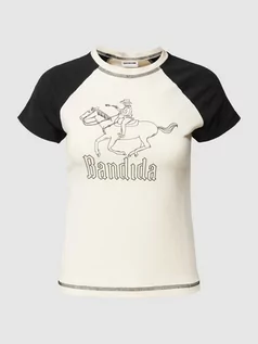 Koszulki i topy damskie - T-shirt z nadrukiem z motywem i napisem model ‘KATINKA’ - grafika 1