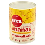 Owoce w puszkach i słoikach - Vera - Ananas kawałki w syropie - miniaturka - grafika 1