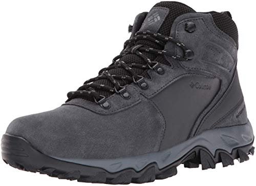 Columbia Męskie buty trekkingowe Newton Ridge Plus Ii zamszowe wodoodporne szerokie, Shark Black, 41 EU