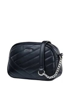 Puccini Skórzana torebka w kolorze granatowym - 24 x 15 x 8 cm - Torebki damskie - miniaturka - grafika 1