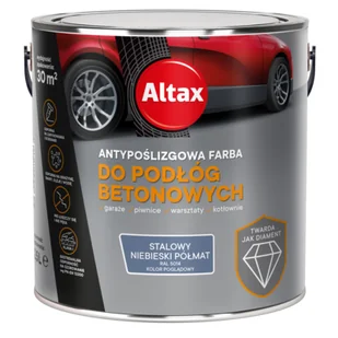 ALTAX Farba do podłóg betonowych 2,5 l stalowy niebieski - Emalie - miniaturka - grafika 1