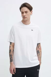 Koszulki męskie - New Era t-shirt bawełniany męski kolor biały z aplikacją - grafika 1