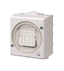 Karlik Senior biały przycisk IP44 - Gniazdka elektryczne - miniaturka - grafika 1