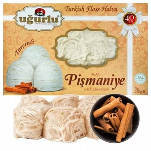 Pismaniye cynamon wata chałwa do czekolady dubajskiej anielskie włosy 240g - Chałwa - miniaturka - grafika 1
