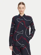 Koszule damskie - Tommy Hilfiger Koszula WW0WW44045 Granatowy Relaxed Fit - miniaturka - grafika 1