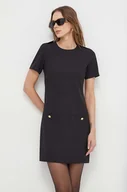 Sukienki - Silvian Heach sukienka kolor czarny mini prosta - miniaturka - grafika 1