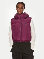 Kamizelki damskie - Tommy Jeans Bezrękawnik Alaska DW0DW18611 Bordowy Cropped Fit - miniaturka - grafika 1