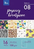 Zabawki kreatywne - Tetis Papiery kreatywne 205x292mm 16 arkuszy zestaw nr 08 KB030-08 - miniaturka - grafika 1