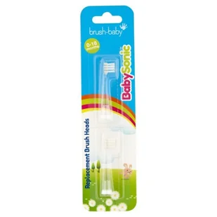 Brush-Baby BabySonic końcówki do szczoteczki sonicznej 0-18m 2szt. - Końcówki do szczoteczek elektrycznych - miniaturka - grafika 1