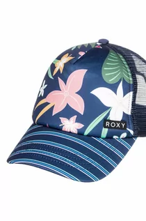 Czapki dla dzieci - Roxy czapka z daszkiem dziecięca kolor granatowy wzorzysta - grafika 1