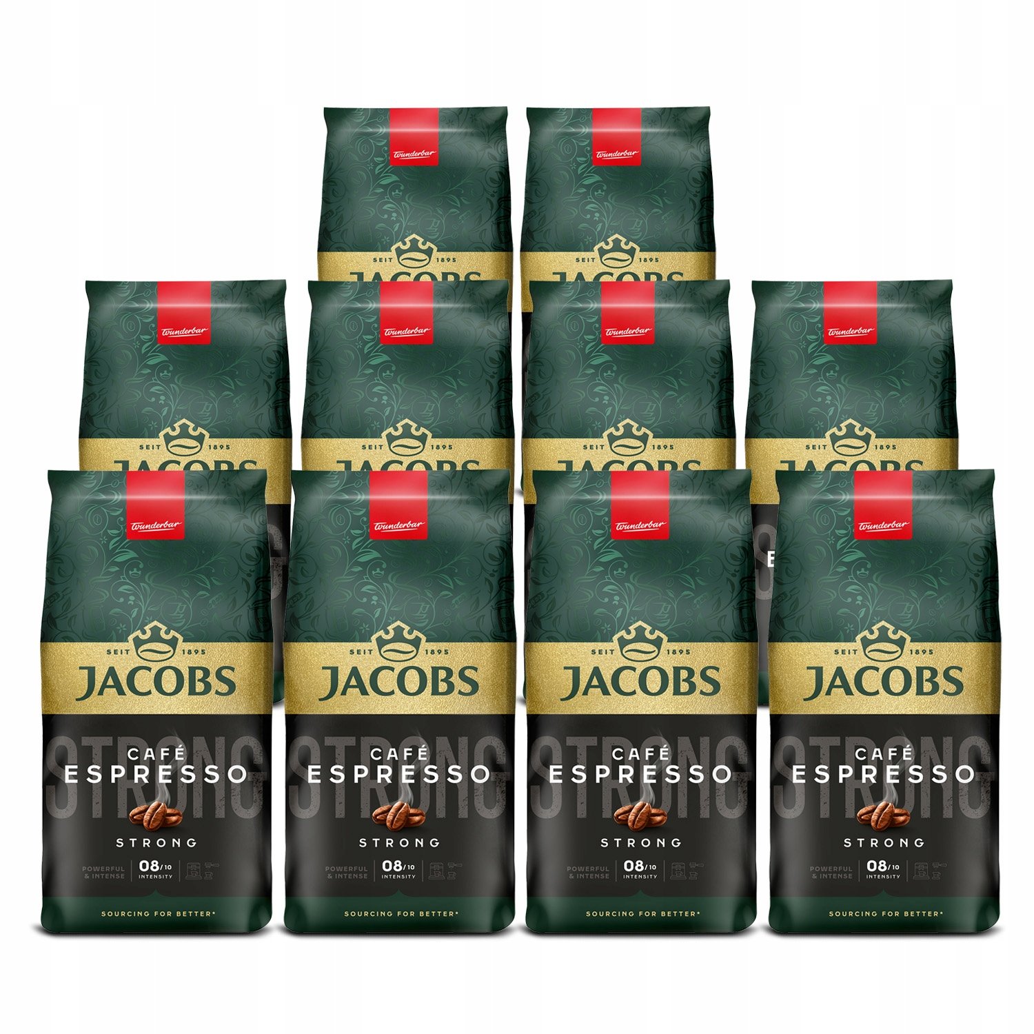 Kawa ziarnista Jacobs Espresso Strong 10x 1kg