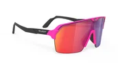 Okulary sportowe - RUDY PROJECT Okulary przeciwsłoneczne SPINSHIELD AIR pink fluo multilaser red - miniaturka - grafika 1