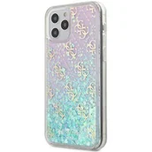 Etui i futerały do telefonów - Guess GUHCP12LLG4GGBLPI iPhone 12 6,7" Pro Max różowy/pink hardcase Gradient Liquid Glitter 4GGuess / GUE000861 - miniaturka - grafika 1