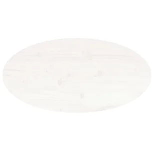 Blat stołu, biały, 80x40x2,5 cm, lite drewno sosnowe, owalny Lumarko! - Meble modułowe i akcesoria - miniaturka - grafika 5