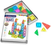 Klocki - MAGNA-TILES® Klocki Magnetyczne Travel microMAGS XL 55 el - miniaturka - grafika 1
