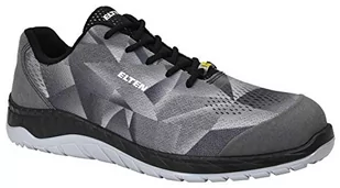 Obuwie ochronne ELTEN LANDON Grey Low ESD S1, męskie, sneakersy sportowe, super lekkie, szare, stalowe noski – rozmiar 42 - Biuro i firma OUTLET - miniaturka - grafika 1