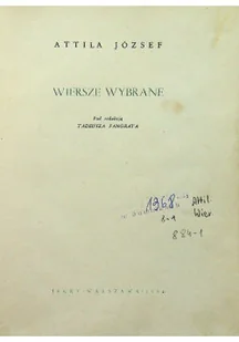 József wiersze wybrane - Poezja - miniaturka - grafika 1