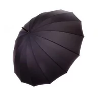 Parasole - Parasol męski Doppler London Wood manualny długi czarny - miniaturka - grafika 1