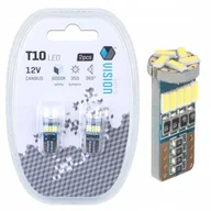 Żarówki samochodowe - Żarówki W5W Led T10 Postojówki 6000K 12V Canbus Biała - miniaturka - grafika 1
