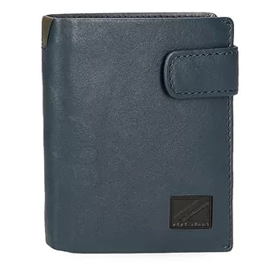 Pepe Jeans Marshal Pionowy portfel z zamknięciem niebieski 8.5x10,5x1 cms Skóra, niebieski, Talla única, Portfolio pionowe z zamknięciem kliknięcia - Portfele - miniaturka - grafika 1
