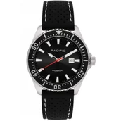 Zegarki męskie - Srebrny męski zegarek na pasku PACIFIC SMPA-2001-01 - miniaturka - grafika 1