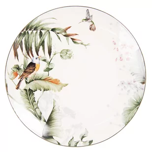 Clayre & Eef Talerze Porcelanowe Dżungla TRBFP - Talerze - miniaturka - grafika 1