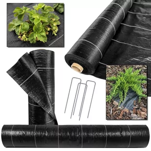 Agrotkanina Czarna 1,6M 90G/M² Z Uv Polska + Szpilki Stalowe Gratis - Agrowłókniny - miniaturka - grafika 1