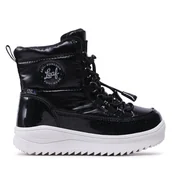 Buty dla dziewczynek - Śniegowce Leaf Nickby LNICK201K Czarny - miniaturka - grafika 1