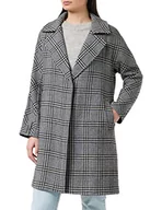 Płaszcze damskie - Superdry Damski płaszcz wełniany, czarny (Black Check Q22), XL - miniaturka - grafika 1
